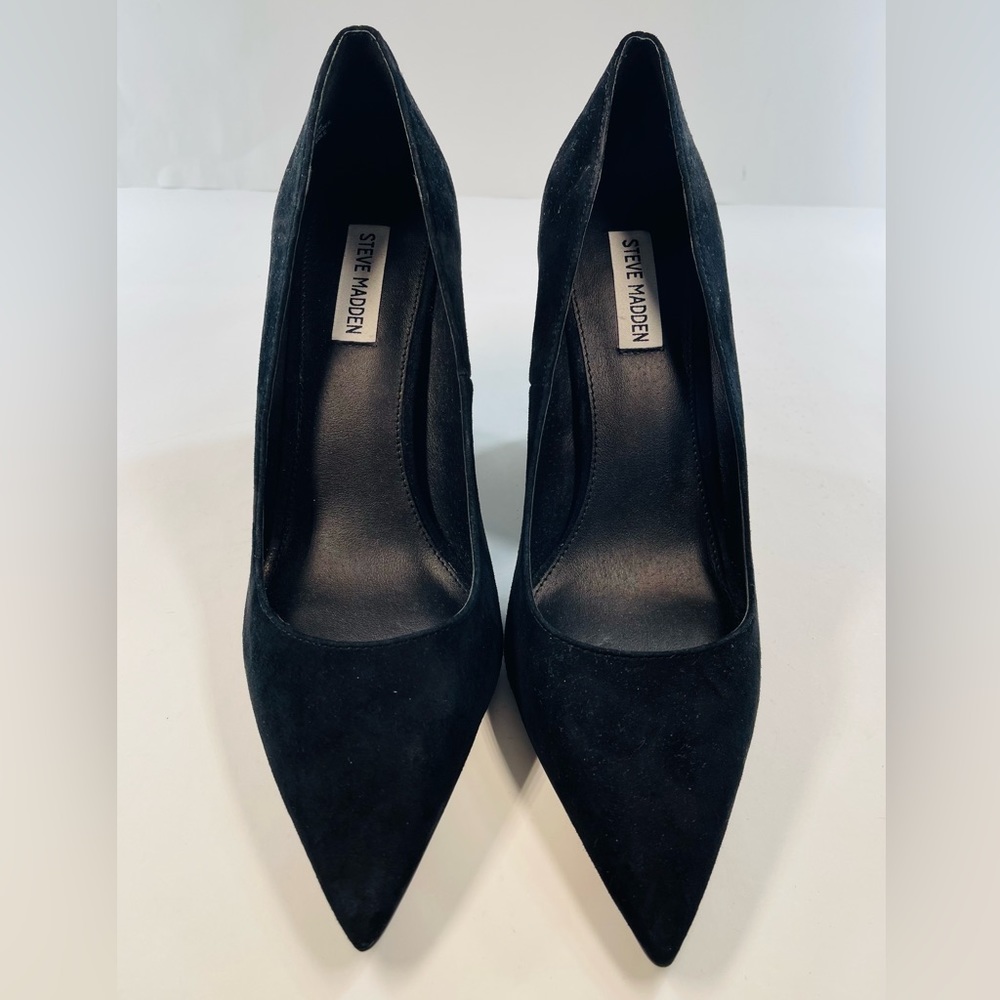 STEVEN MADDEN ZYLER BLACK SUEDE BRAND NEW WOMENS SIZE 11 PUMPS